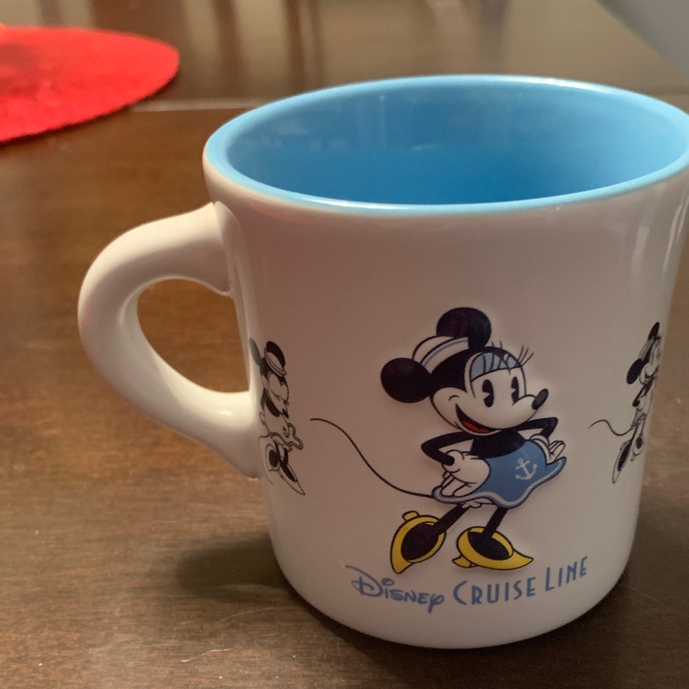 Disney Cruise Line Mug with Minnie Mouse - Blue and White - Picture 6 of 7